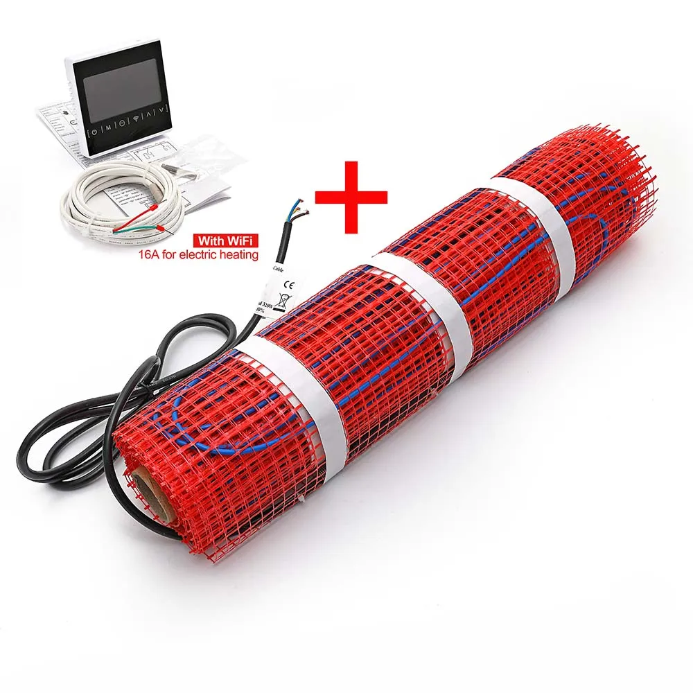 HEAT Underfloor Heating System Free Shipping to Russia, Under Floor Heating Mat 0.5 Meter Mat Under Tile Heating 150W/sqm