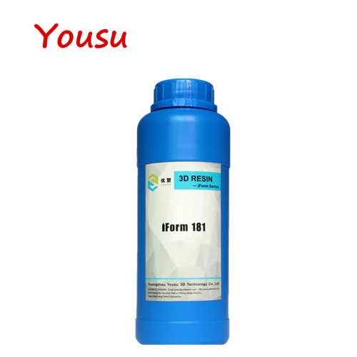 Transparent 0.5kg Yousu 3D полимерный 3D-принтер, материал для печати, УФ-смола для ЖК 3d принтера 405нм, быстрая отверждение 500 г/1 кг, желтый/полупрозрачный, в Москву - Цвет: Transparent 0.5kg