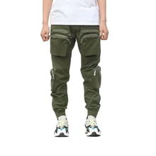 Стиль, мужские спортивные штаны размера плюс, брюки-карго, модные брендовые штаны-шаровары, мужские повседневные брюки на молнии