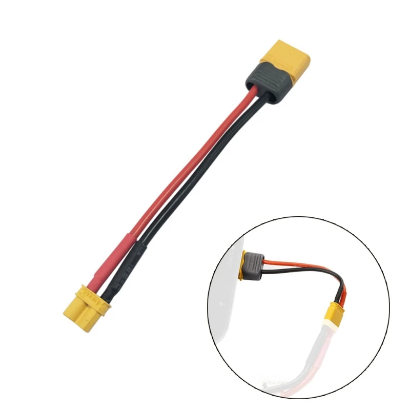 Adaptateur XT60 vers XT30 Mâle/Femelle 10cm 16AWG