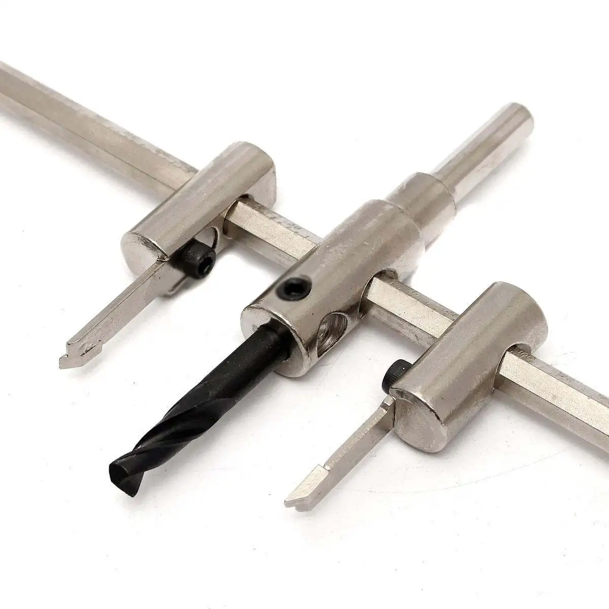 DWZ 30-300mm Adjustable Metal Wood Circle Hole Saw Drill Bit Cutter Kit DIY Tool New