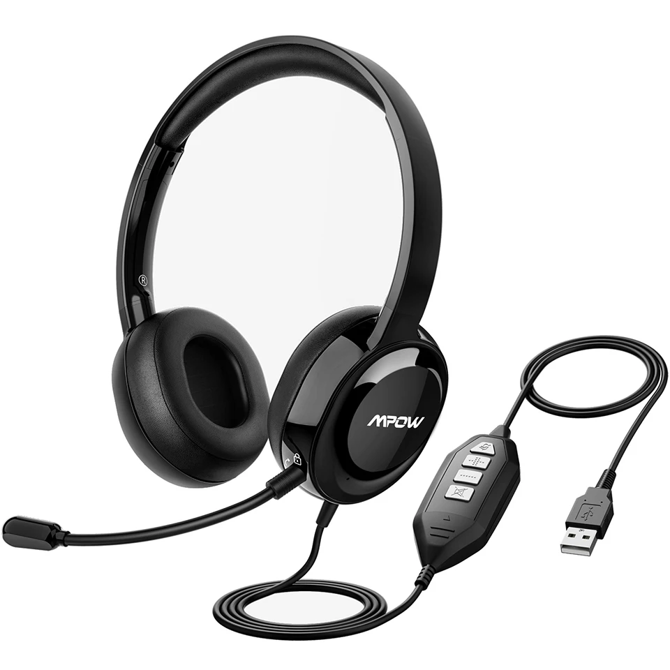 Mpow 331 Wired Headset USB3.5mm Plug Headphone With Microphone (7)