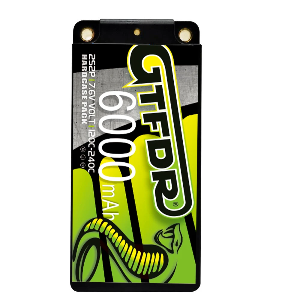 GTFDR Lipo Батарея 2S шорты HV 7 6 V 6000 мА/ч 120C 4 мм пуля конкурс короткий пакет для Rc 1/10