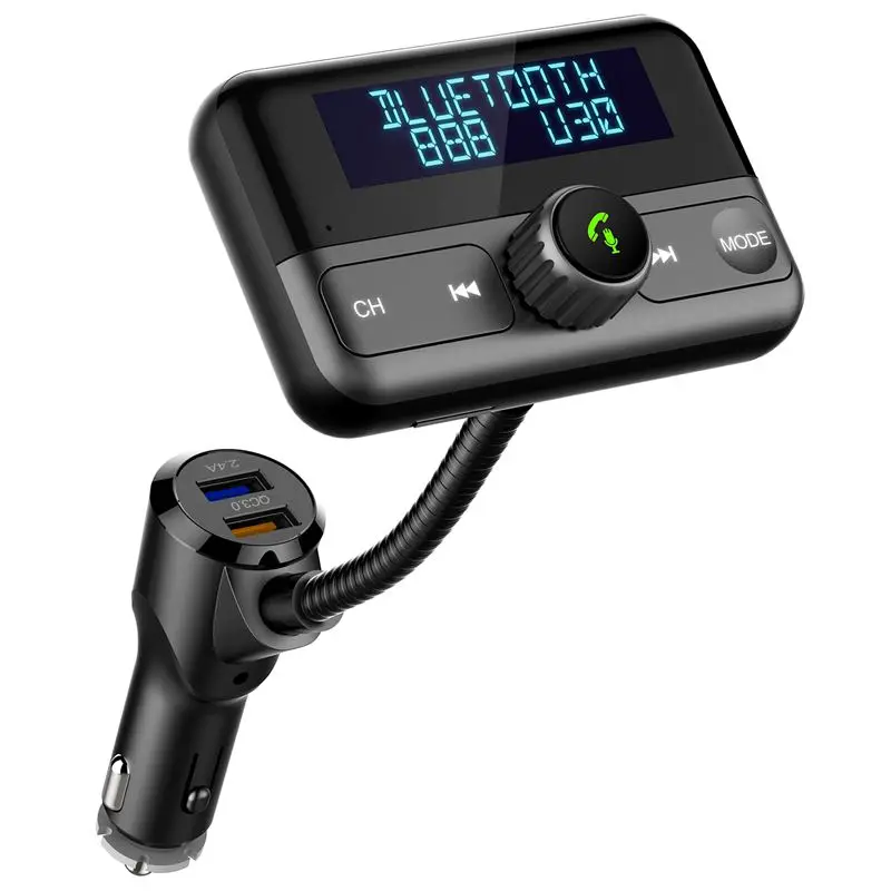Bt75S 1 8 дюймовый экран Qc3.0 Быстрая зарядка автомобиля fm передатчик автомобильный