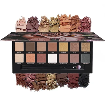 

New 14 Color Owl Eyeshadow Pallete Nude Eye Shadow Matte Eye Shadow Palette Waterproof Smoked Makeup Pallete Pigment TSLM1