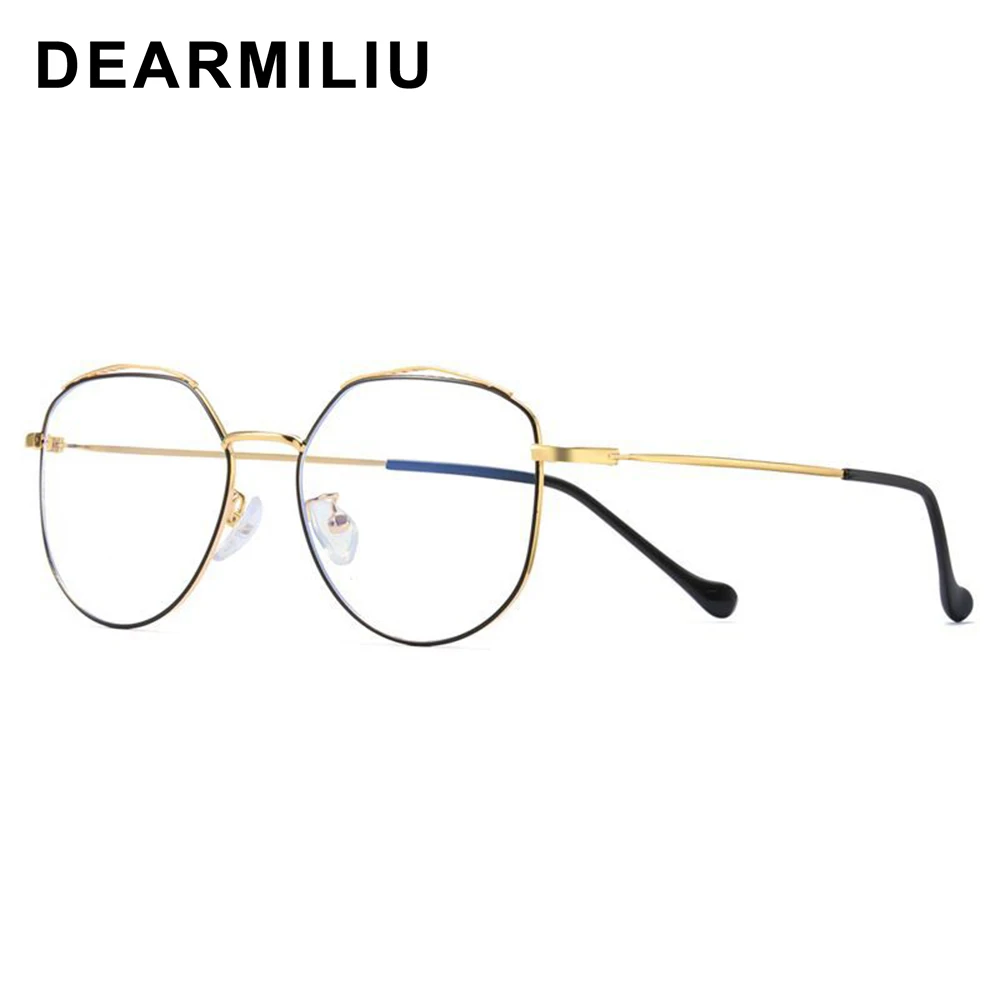 DEARMILIU оправа из розового золота анти синий свет блокирующие очки led компьютер чтения радиационно-стойкие очки игровые очки