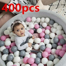 400 шт Пластиковые океанические шарики, экологически чистые разноцветные мячи, забавные детские мягкие игрушки для купания, водный бассейн, Океанский волнистый шар диаметром 5,5 см