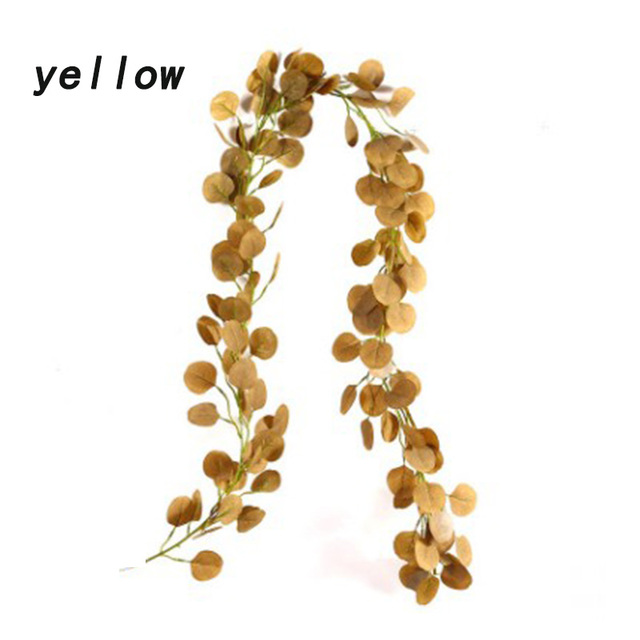 Tree Leaves Ivy Vine Home Wedding Decoration Silk Artificial Flowers Arrangment Tree Plant Bouquet Faux Foliage