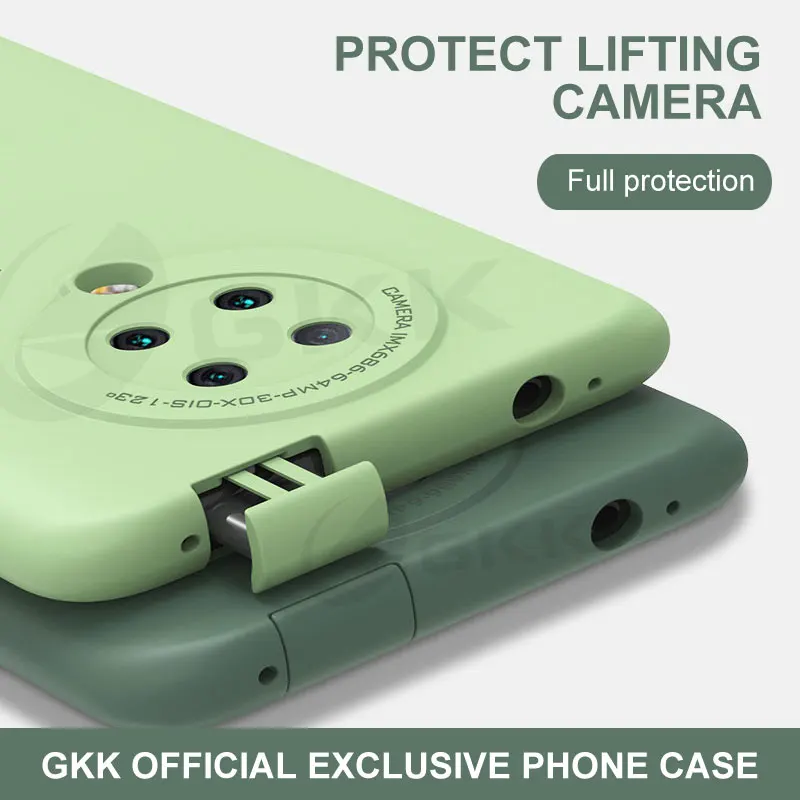 Защитный чехол из жидкого силикона для подъемной камеры Xiaomi POCO F2 9T Pro Redmi K30 K20