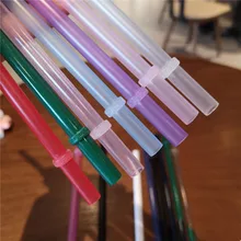 

Starbuc Various Solid Color Plastic Straws With LOGO Replacement Parts, Drop And Heat Resistance 20cm 23cm 27cm