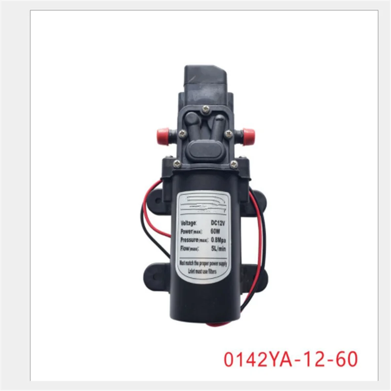 Горячая Высокое качество Быстрая DC 12V 60W 5L/Min 0.8Mpa воды высокого давления мембранный самовсасывающий насос