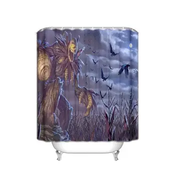 

Shower Curtain Polyester 66 X 72 Inch Shower Curtain - Crow Ghost