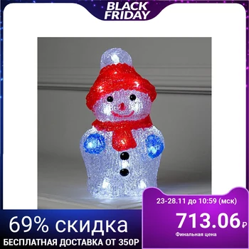 

The figure is acrylic. "Snowman on batteries" 11x11x22 cm, (AA * 2 pcs. Not included), 24 LED