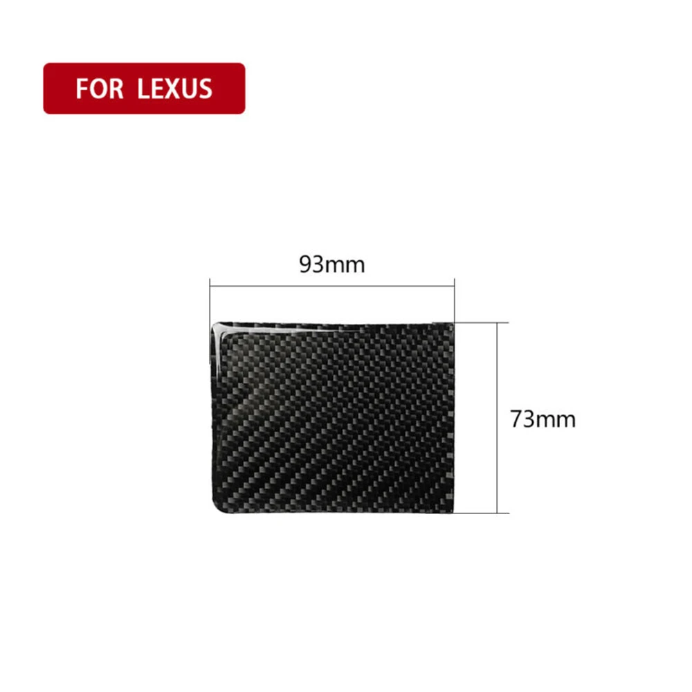 

93x73mm Black Carbon Fiber Water Cup Frame Cover Fit For LEXUS IS250 300 350 2006-2012 Auto Interior Accessory