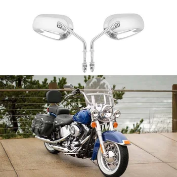 

1 Pair Rearview mirror Chrome Motorcycle Classic Left+right Portable New