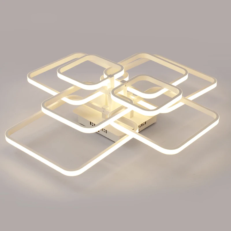 

Nordic Acrylic Remote Cotrol Ceiling Lights Circel Rings LED AC85-265V Ceiling Lamps For Bedroom Living Room Foyer home Decor