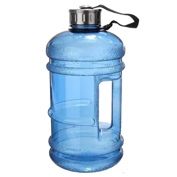 

2.2L Large Capacity Multifunctiona Dumbbell Shape Water Bottle Portable Sport Gym Fitness push cap Water Kettle With handle 2019