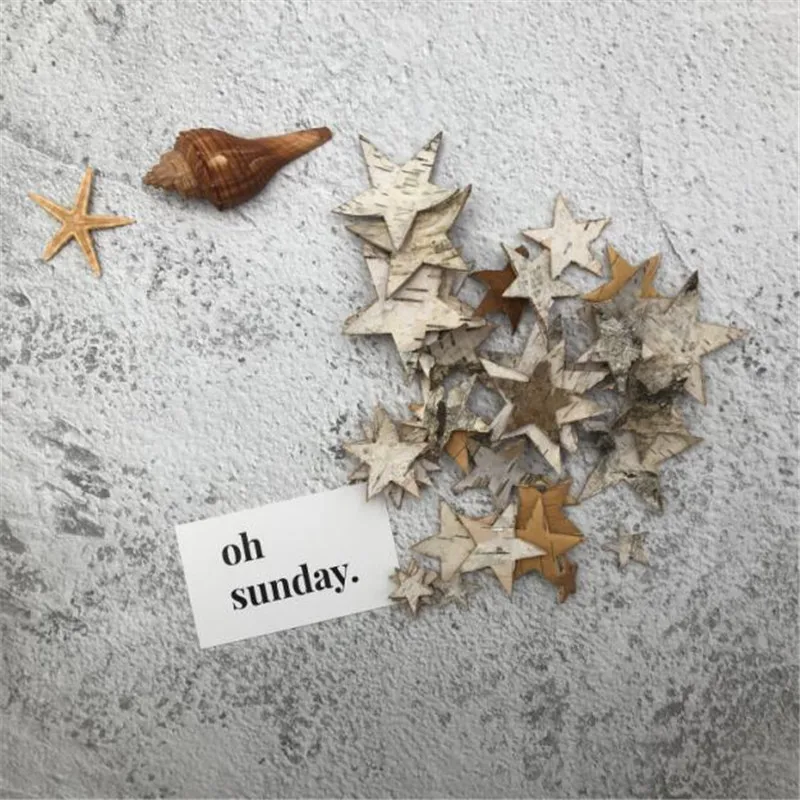 150pcs/Box 2/4/6cm MIX White Birch Bark Star Log Slices Buttons DIY Crafts Rustic Wedding Party Festival Event Table Decorations 150pcs/Box 2/4/6cm MIX White Birch Bark Star Log Slices Buttons DIY Crafts Rustic Wedding Party Festival Event Table Decorations