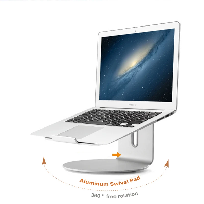 Вращающаяся на 360 градусов Нескользящая подставка для ноутбука MacBook Air Pro