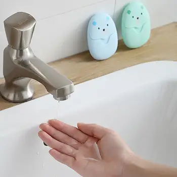 

Hot Sell 50Pcs Disposable Soap Paper Clean Scented Soap Use Travel Paper Foaming Make Box Mini Foaming Slice For Outdoor U3E3