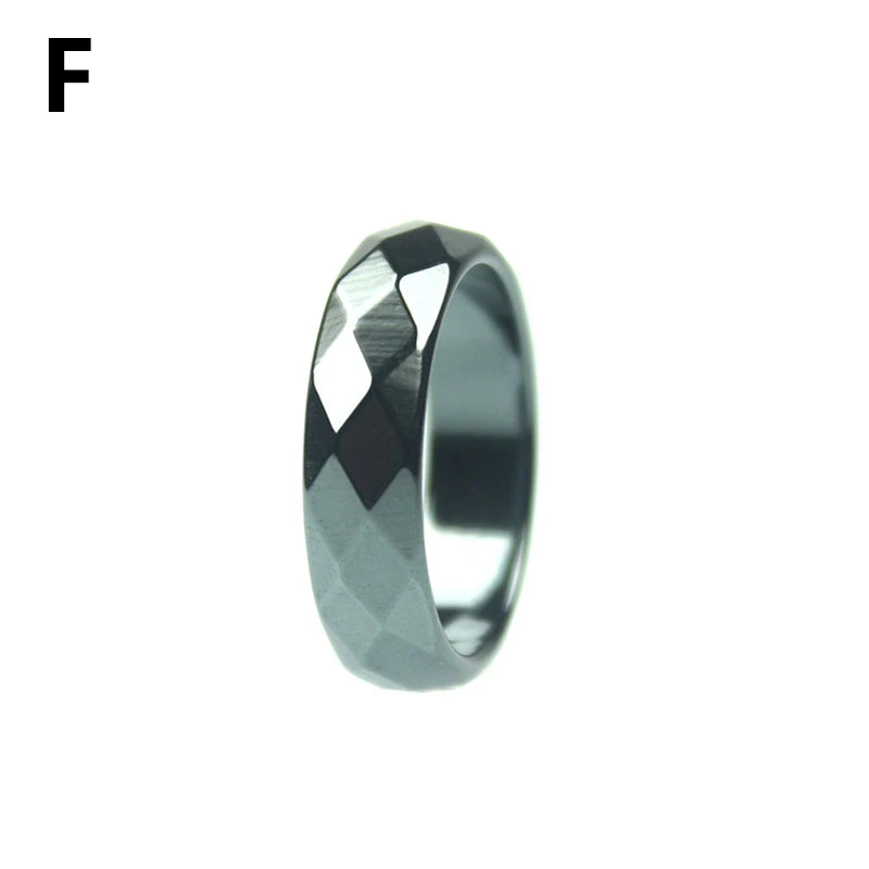 Hämatitring Für Damen Und Herren, Schlichter Natursteinring_voghion.com