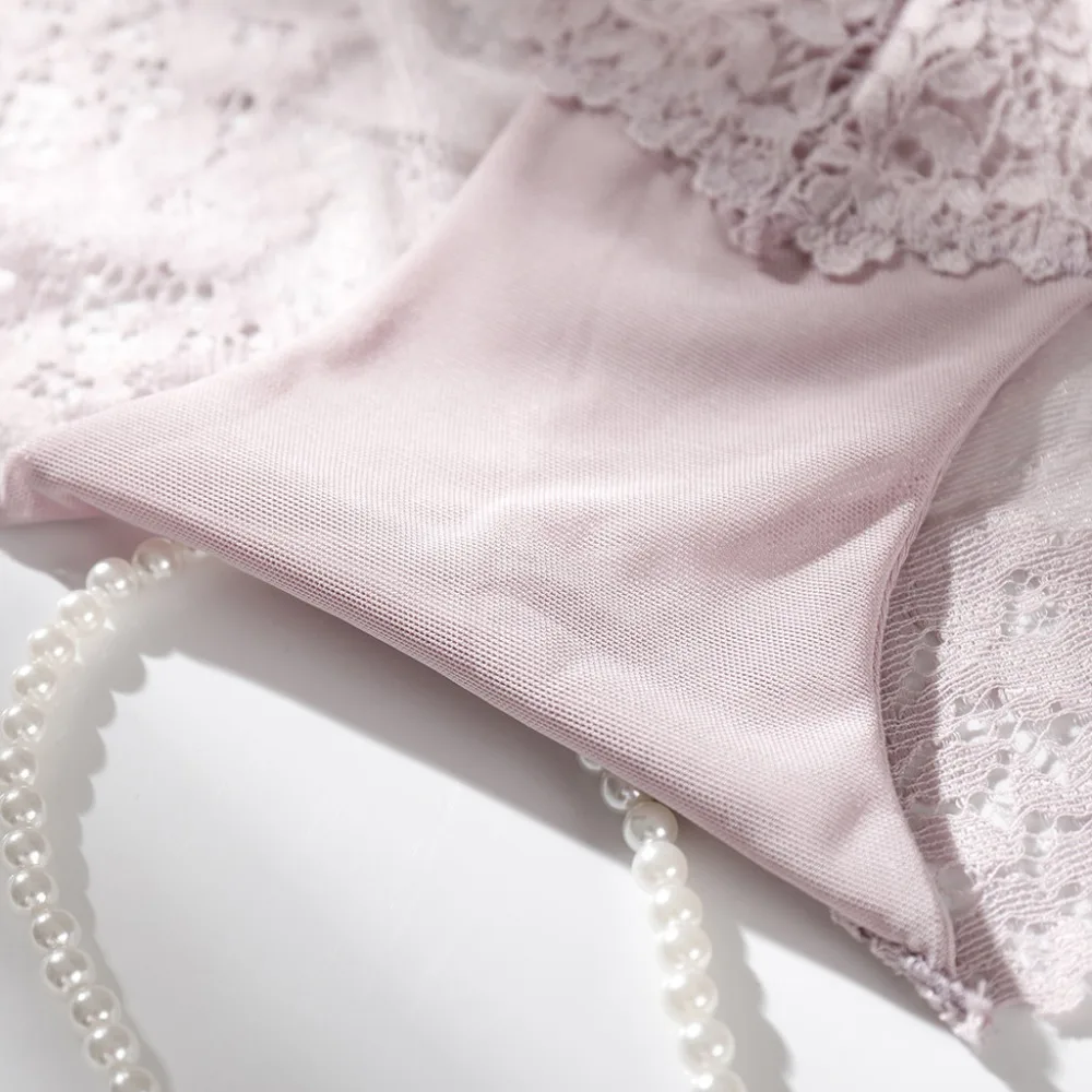 Women's breathable briefs underwear ladies panties sexy lace high stretch ice silk underwear underwear 20N5 (3) - 副本