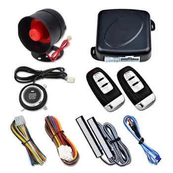 

12V Car One-key Start PKE Keyless Entry System Universal Anti-theft Device Push Button Remote Starter Stop Car Alarm Syatem