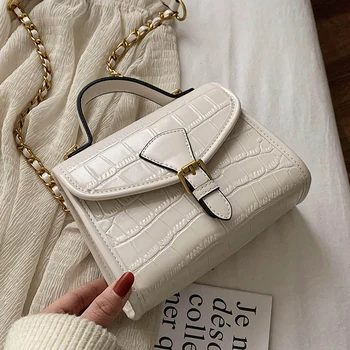 

New Cute Type Ladies PU Handbag High Quality 2020 Girls Exquisite Color Matching Casual Fashion Small Square Bag Luis vuiton gg
