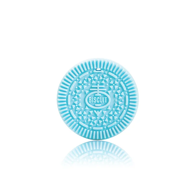 Cute-idea 1Pc Biscuits Baby Silicone Teether Food Grade OREO Cookie Teether DIY Baby Chew Necklace Teething Toys Baby goods 16