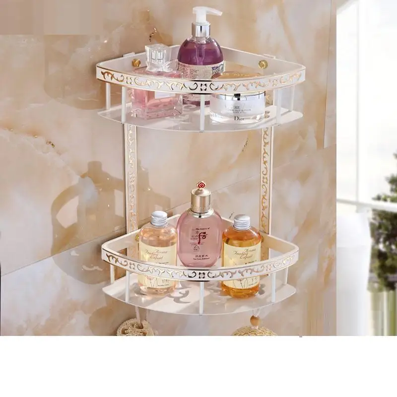 Number 4 Badkamer аксессуары Estanteria Badezimmer шкафы из стали Mensole Esquinero Ducha Estante Banheiro Salle De Bain Ванная комната настенная полка - Цвет: Number 4