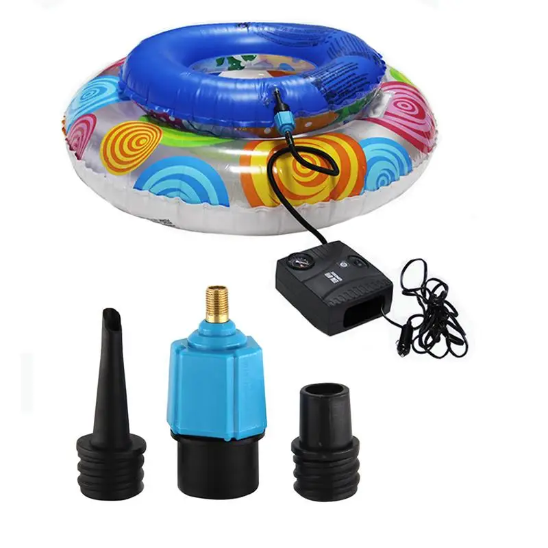 Car Pump Inflatable Bed Pool Row Adapter Rowing Boat Air Valve Adaptor Board Stand Up Paddle Kayak Surfing Accessory | Спорт и
