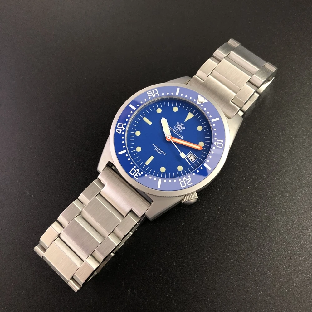 STEELDIVE 1979 Shark NH35 Diver часы 200 м автоматические мужские s 2020 новые механические