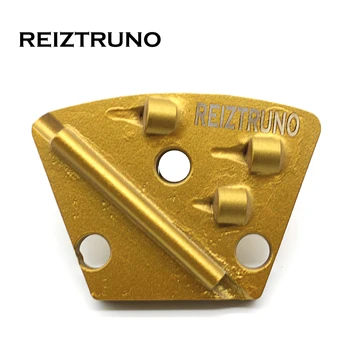 

REIZTRUNO 3*1/4PCD fan-shaped and pcd diamond floor polishing pads grinding discs for Concrete Epoxy Removal