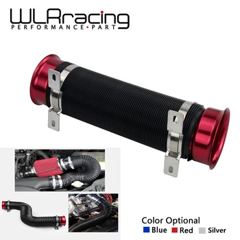 

WLR - Universal 3Inch 76mm Turbo Multi Flexible Air Intake Pipe Tube Air Intake Inlet Hose Color Blue/Black/Silver