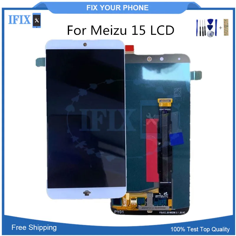 For Meizu 15 LCD Touch Screen Digitizer + Display Monitor Panel Assembly Free Tools 5.46 Inch | Мобильные телефоны и