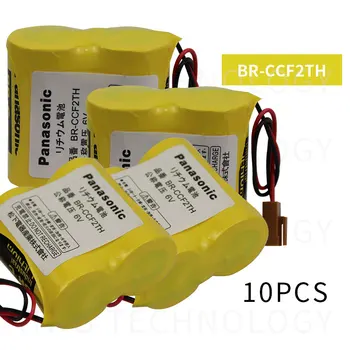 

10X Brand New BR-CCF2TH Battery with w/2P plug 6V 5000mah PLC FANUC Lithium Batteries bateria free drop shipping