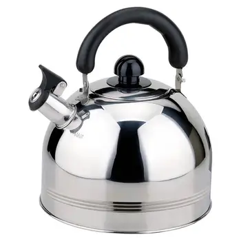 

1pc 6L Whistle Teakettle Household Large Capacity Stainless Steel Heating Water Kettle