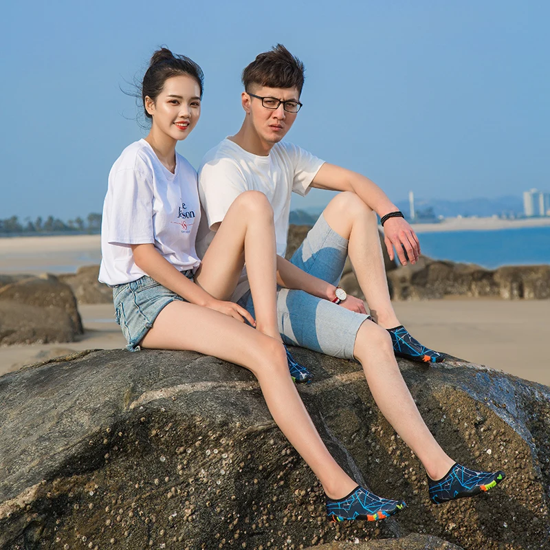 Aquashoes Женская и мужская водонепроницаемая обувь Пляжные Носки для плавания