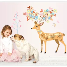 [AY9171] стиль Рождественская Sika олень домашнее украшение рождественские стеклянные двери и окна съемные наклейки на стену