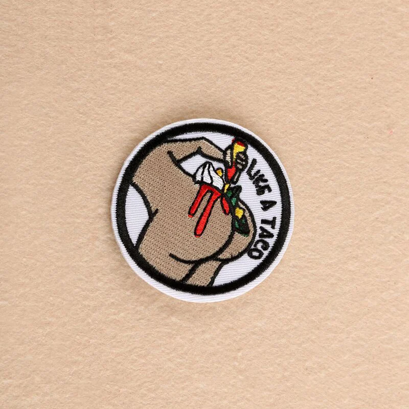 Funny Pattern Patches For Clothing Iron On Embroidered Appliques DIY Apparel Accessories Fabric Badges | Дом и сад
