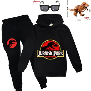 

Jurassic Park Hoodies Kids Sweatshirts Fashion Kids Hooded T Shirt Baby Toddler Girls Coat dinosaur Boys Casual Tees Sportswear