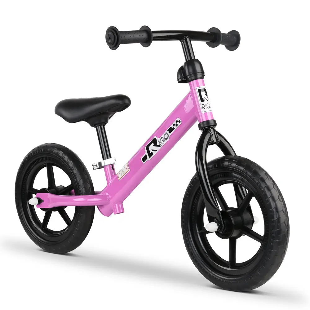 Rigo 12-дюймовый детский двухколесный велосипед-розовый KBB-STEEL-12IN-PK ультра легкий Портативный велосипед, подходит на возраст от 3 до 6 лет