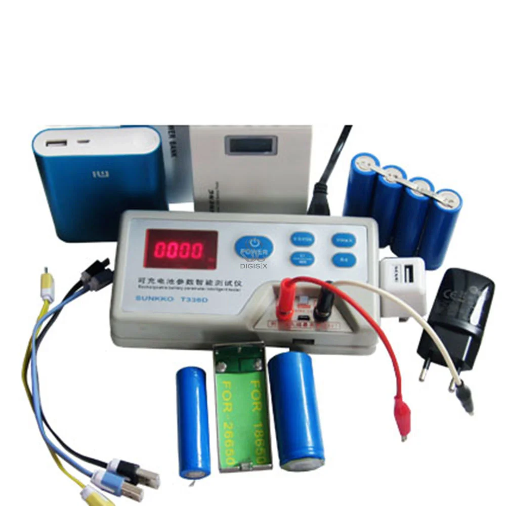 hot sale T338D Rechargeable Battery Parameter Intelligent LED Power Supply Tester