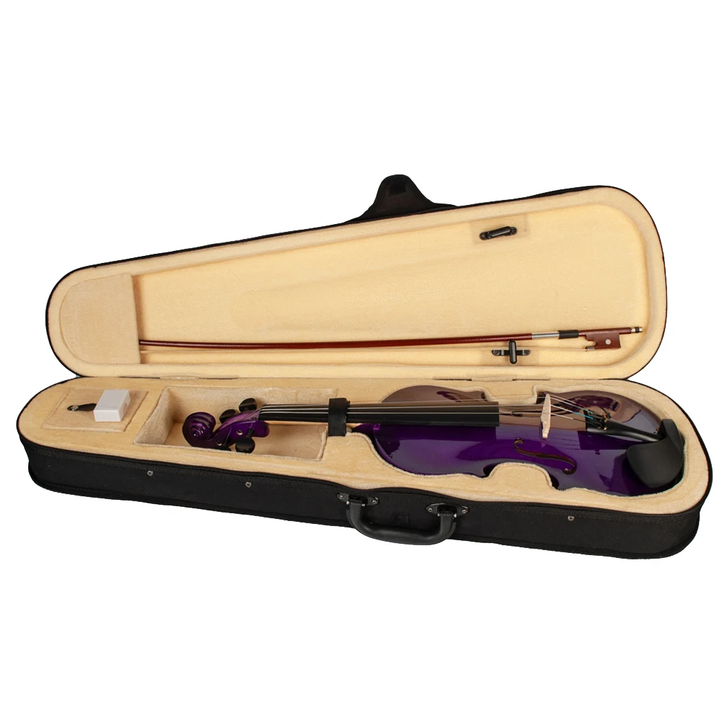 

Full 4/4 Size Acoustic Violin Kit for Beginners Music Lovers Gift