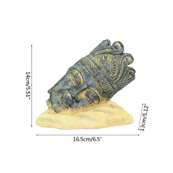 

Aquarium Decorations Head Sculpture Aquarium Decor Ornament Large Fish Tank