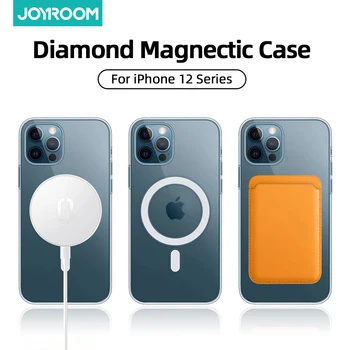 Прозрачный Магнитный чехол Joyroom для телефона iPhone 12 Pro Max 12 Mini 1