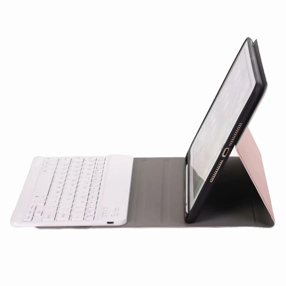 Bluetooth клавиатура чехол с карандашом Слот держатель для iPad 9,7 Air 1 2 pro 9," Поколение русская испанская клавиатура чехол+ подарок