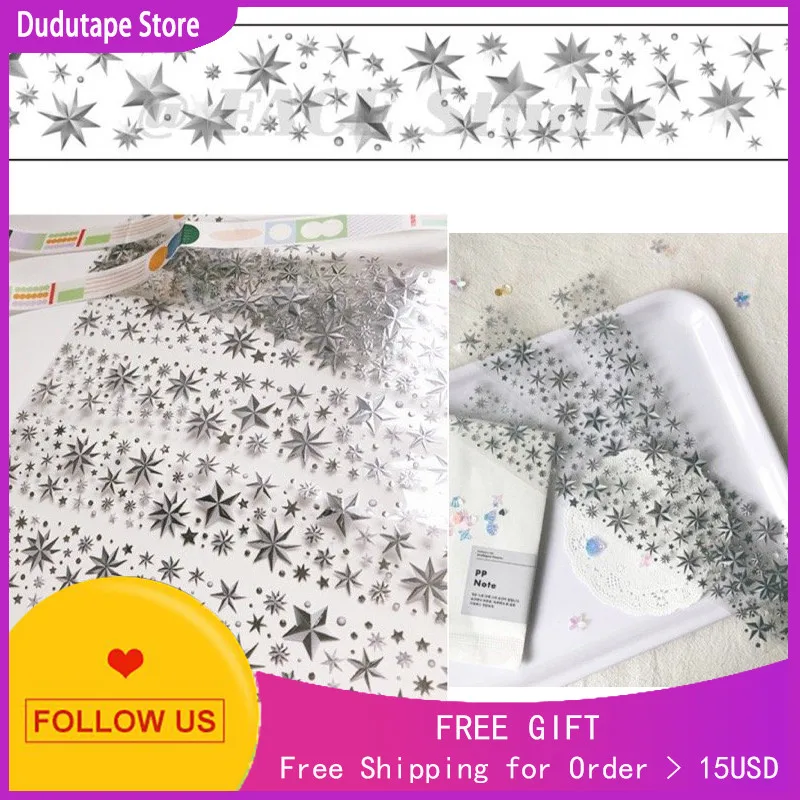 

1 Loop Washi PET Tape Who's Star Journal Diary Stationery