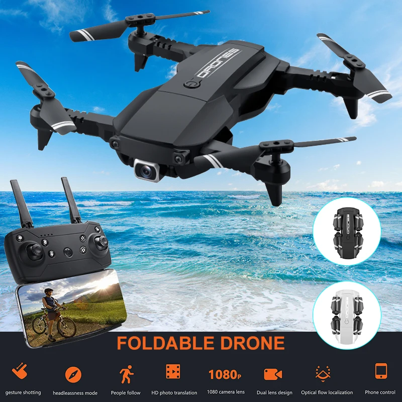 RC Дрон Квадрокоптер Профессиональный 4K HD камера складной Дрон FPV wifi Квадрокоптер воздушный поток видео селфи Дрон 4 канала
