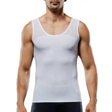 Мужской жилет для похудения, гинекомастия, Корректирующее белье для груди, Корректор осанки, утягивающий пояс для живота, Abdo, мужской тонкий топ на бретелях